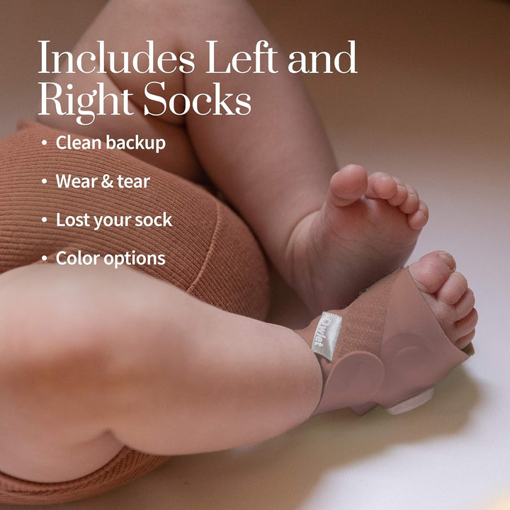 Accessory Fabric Sock for Dream Sock Baby Monitor, Fits Babies 0 to 18 Months, Dusty Rose (Sensor and Base Station Not Included)