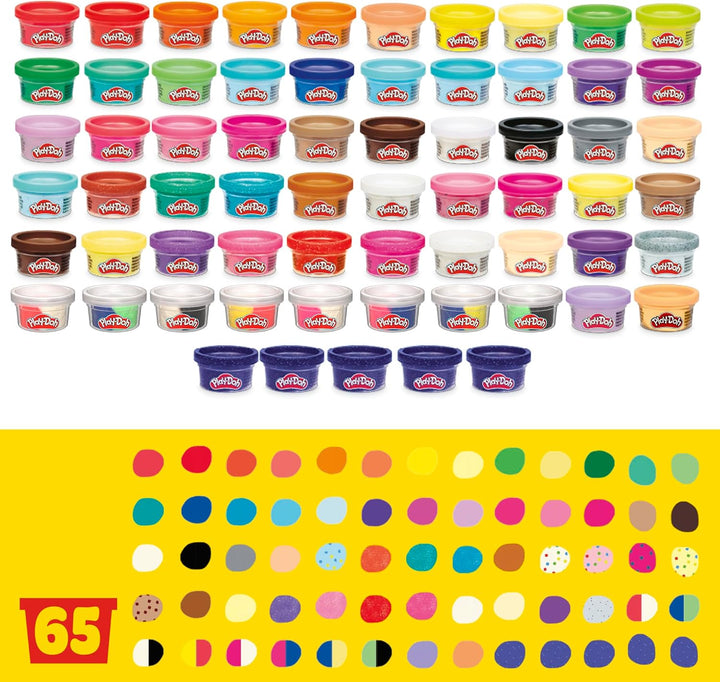 Ultimate Color Collection 65-Pack of 1-Oz Cans, Includes Sparkle, Confetti & Color Burst, Back to School Classroom Supplies, Preschool Toys, Ages 2+ (Amazon Exclusive)