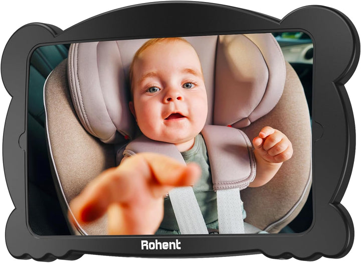 Baby Car Mirror for Rear-Facing Car Seat - Shatterproof, 360° Adjustable, Wide Angle, Clear View, Easy Installation, Safe Acrylic - Ideal for New Parents & Baby Safety