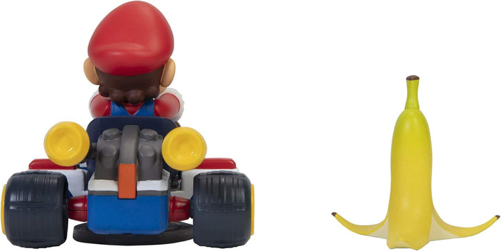 Spin Out Mariokart Mario Racer Vehicle with 360 Spins, Wind up and Go! Includes One 2.5” Mario Action Figure
