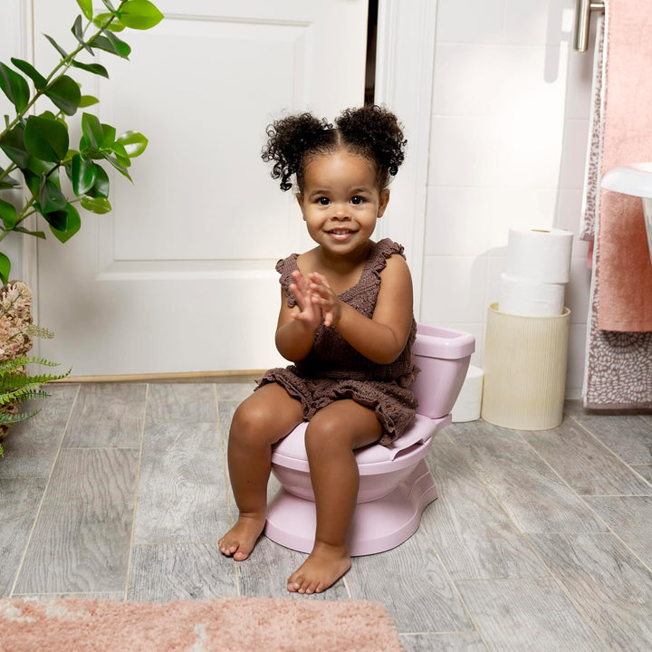Summer by  My Size Potty Pro in Pink, Infant Potty Training Toilet, Lifelike Flushing Sound, for Ages 18 Months, up to 50 Pounds