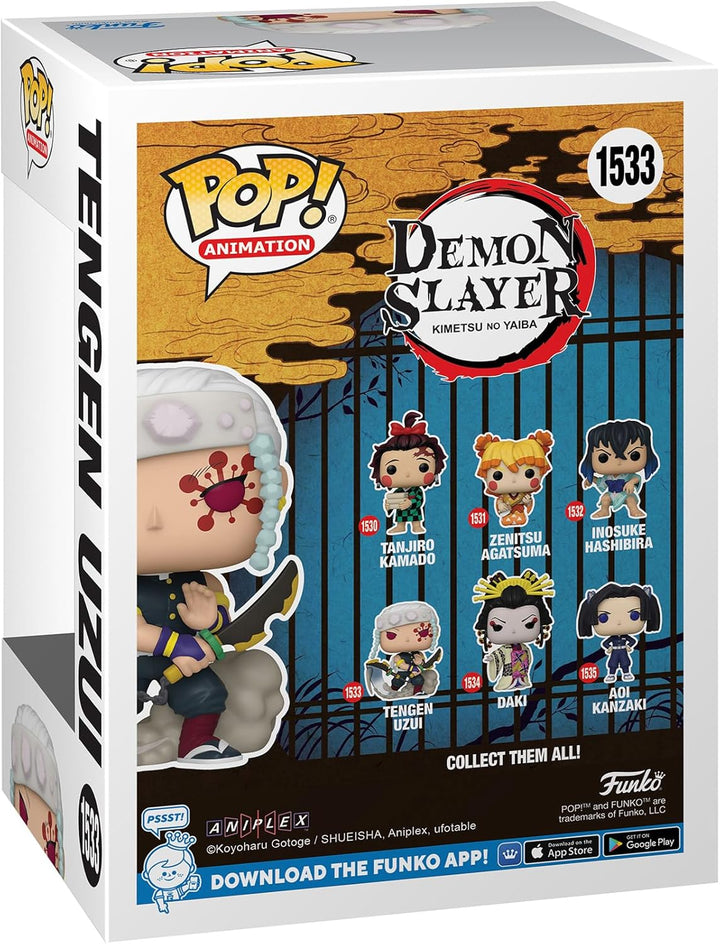 POP! Animation: Demon Slayer - Tengen Uzui - 1/6 Odds for Rare Chase Variant - Metallic - Collectable Vinyl Figure - Gift Idea - Official Merchandise - for Kids & Adults - Anime Fans