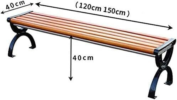 Garden Bench Front Porch Terrace Bench Outdoor Furniture Park Bench Decoration(150Cm)