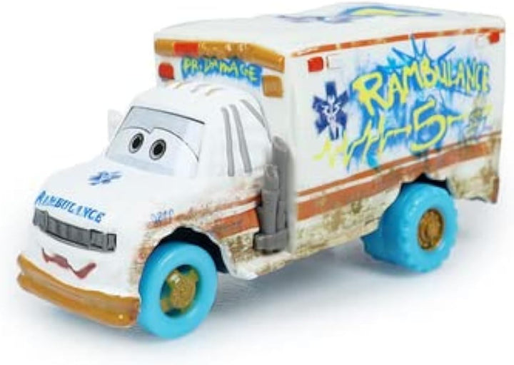 12 Styles Movie Cars 3 Black Storm Jackson Lightning Mcqueen Curz Mater Giant Wheels Cars 1：55 Diecast Vehicles Toys Set Children Car Toy (Big Foot Ambulance)