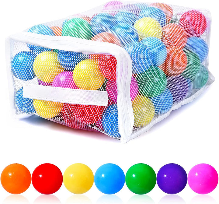 Ball Pit Balls - Colorful Ocean Pool Toys for Kids, Phthalate & BPA Free, 100Pcs for Toddler Playhouse, Tent, or Playpen