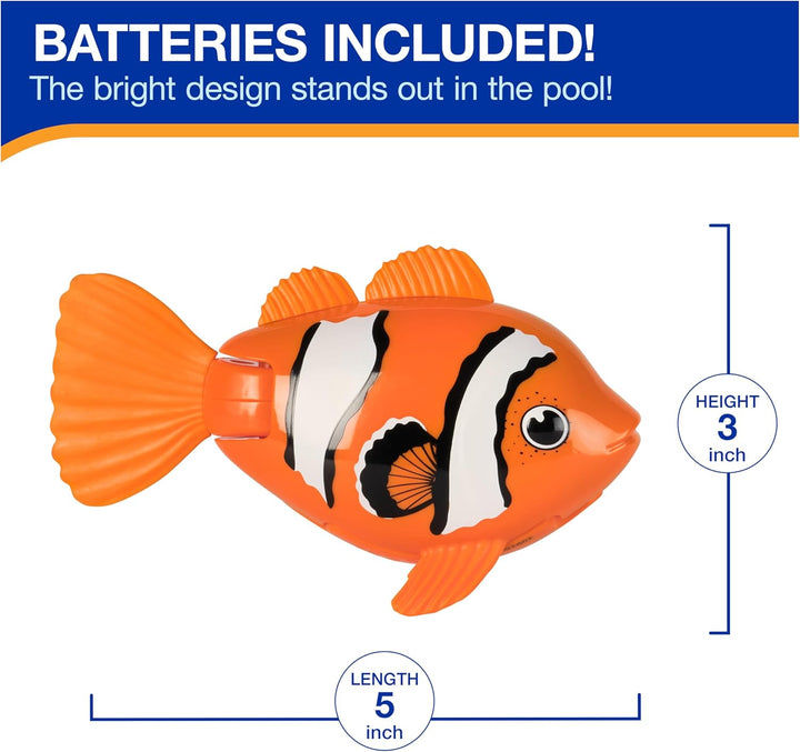 Rainbow Reef Fish Toy, Kids Swimming Accessories & Water Toys, Learn to Swim Pool Toys for Kids Ages 5 & Up, Batteries Included, Swim Shady