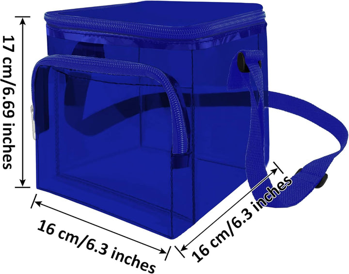 Carrying Case for Toniebox and Tonie Figures, Clear Bag Compatiable with Yoto Player and Cards, Toy Characters Storage Bag, Game Cards Holder, Blue