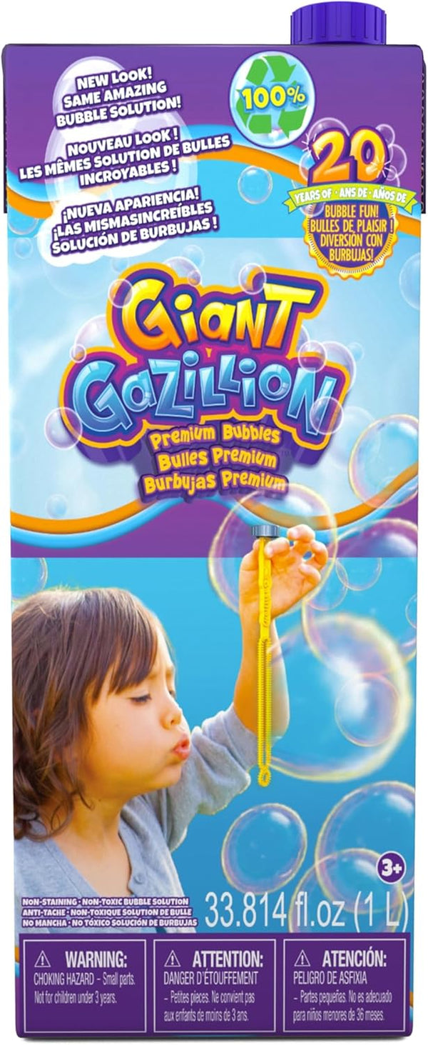 Bubbles Giant Bubbles 1L Box: Giant, Vibrant, and Safe Bubbles with Eco-Friendly Packaging
