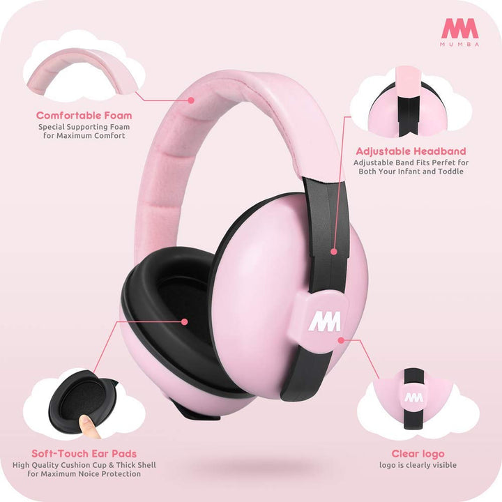 Baby Ear Protection Noise Cancelling Headphones for Babies and Toddlers Baby Earmuffs - Ages 3-24+ Months