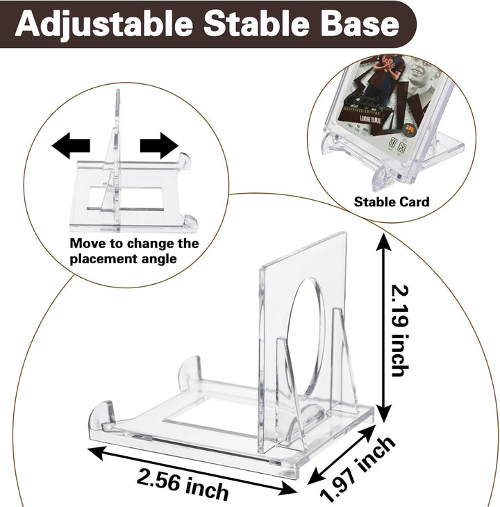 Magnetic Trading Card Holders with Adjustable Display Stand