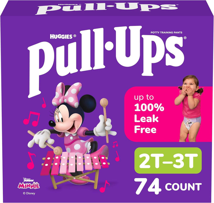 Girls' Potty Training Pants, Size 3T-4T Training Underwear (32-40 Lbs), 112 Count (4 Packs of 28)