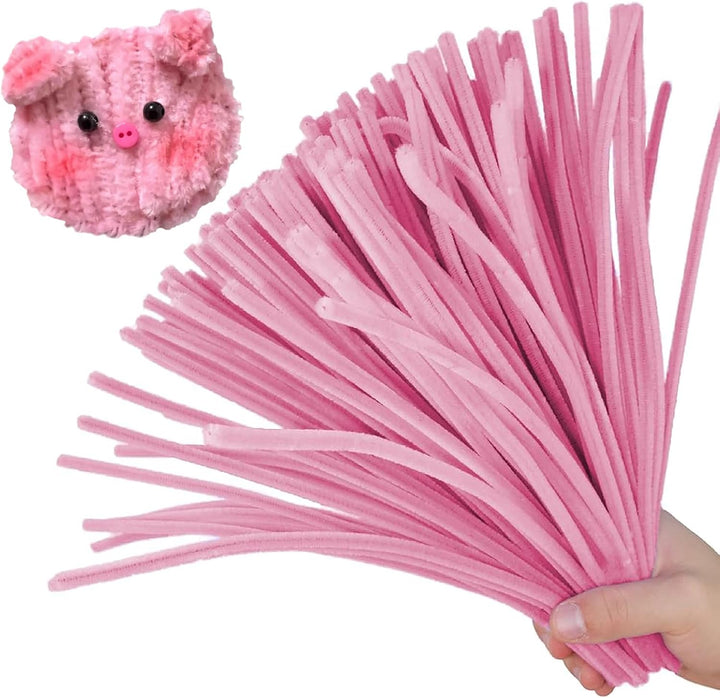200PCS Pipe Cleaners with Instruction Manual 20 Colors Chenille Stems Bulk Art Craft Supplies Colorful Thick Fluffy Fuzzy Wire Sticks DIY Project for Kids Adults Back to School Supplies