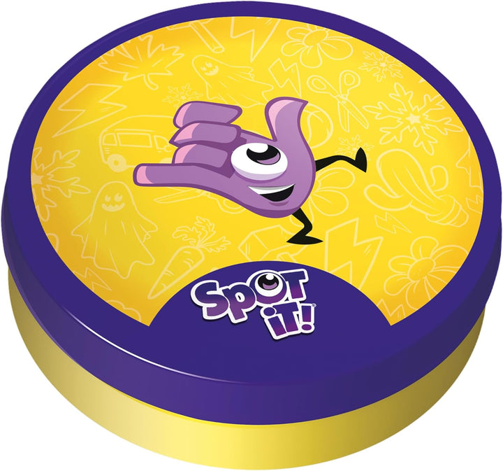 Spot It! Classic Card Game (2024 Refresh) - Eco-Blister Edition, 5-In-1 Visual Perception Game for Quick Reflexes and Family Fun, Ages 6+, 2-8 Players, 10 Minute Playtime