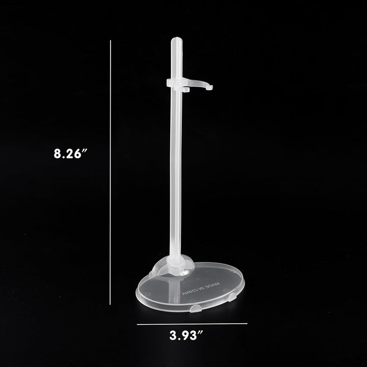 Transparent Dolls Holder Stand Support for 9Inches-12Inches Dolls - Pack of 10