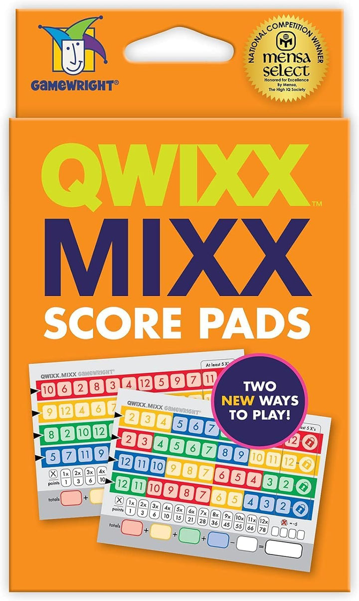 Qwixx Mixx - Genuine Enhanced Game Play Add-On Replacement Scorecards for Qwixx - a Fast Family Dice Game, 8 + Years