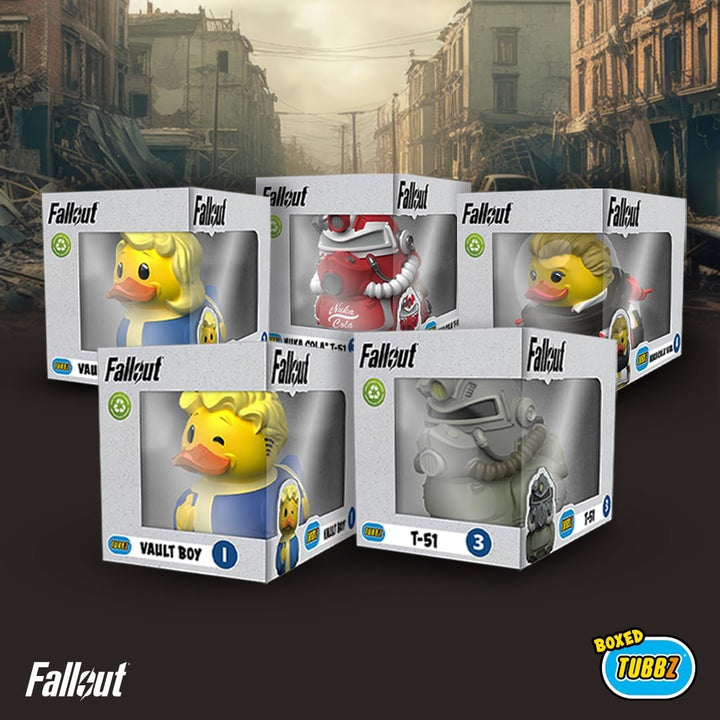 Boxed Edition Nuka Cola T-51 Collectable Vinyl Rubber Duck Figure - Official Fallout Merchandise - Thriller TV & Video Games
