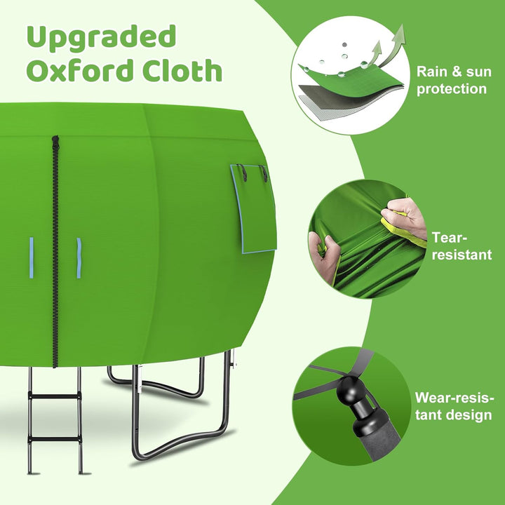 Tent for round Trampoline 14FT (Tent Only), Trampoline Shade Cover (Batteries Not Included)