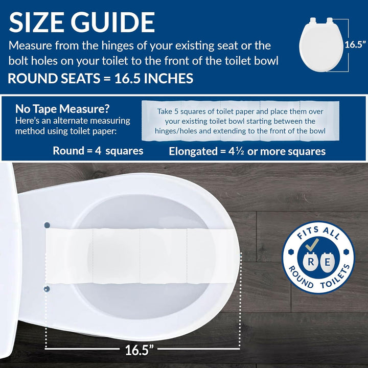 Nextstep2 Toilet Seat with Toddler Potty Training Seat Built-In, Slow Close, Easy Clean, Magnetic Removable Kids Seat, Made in USA, ROUND, White