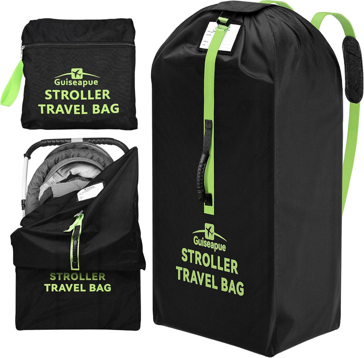 Stroller Bag for Airplane: Stroller Cover for Airplane Travel, 46" H X 21" W X 13" D, Stroller Travel Bag for Single, Double, Jogging Stroller, Fit Nuna Doona Cybex Mockingbird Uppababy