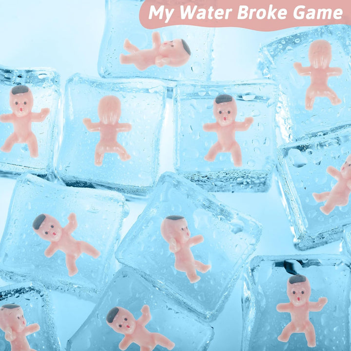 120 PCS Plastic Babies for Games, 1 Inch Bulk Mini Babies Tiny Babies for King Cake Babies Ice Cube Game, Small Plastic Babies for My Water Broke Baby Shower Decorations