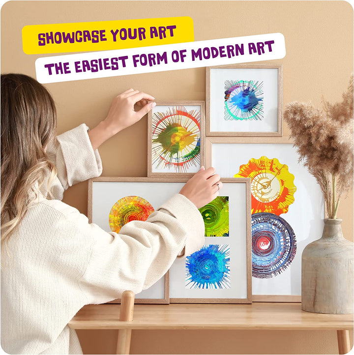 Paint Spin Art Machine Kit for Kids - Arts & Crafts for Boys & Girls Ages - Art Craft Set Gifts for 6-9 Year Old Boy, Girl - Painting Spinner Toys - Birthday Gift Ideas for Ages 6-12 Years