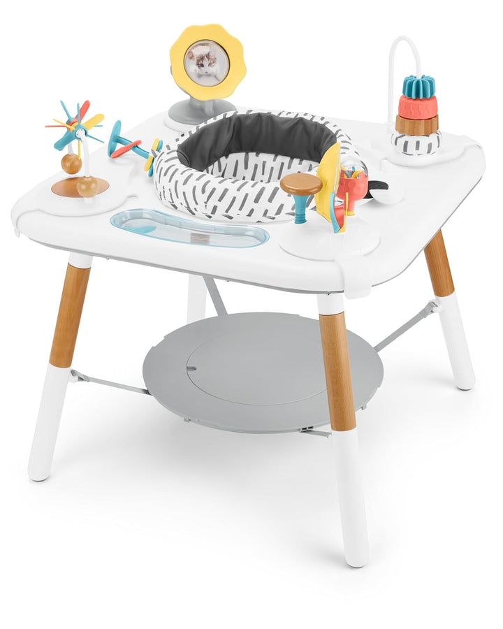 Discoverosity Montessori-Inspired 3-Stage Activity Center & Play Table for Baby Ages 4M+