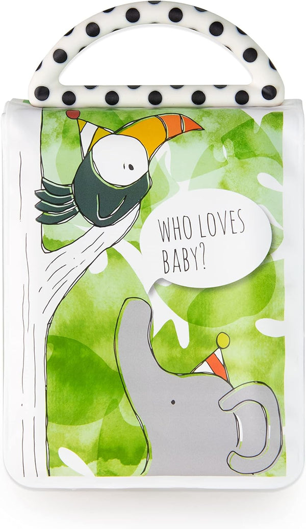 Developmental Look Book Photo Album, High Contrast Colors and Patterns, Drool Resistant Pages Hold Photos, 0+ Months