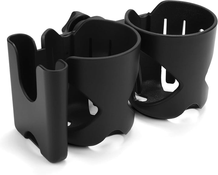 Universal Cup Holder, Stroller Cup Holder, 360° Rotatable Large Caliber Designed Bottle Holder for Stroller, Bike, Wheelchair, Walker, Scooter, Black