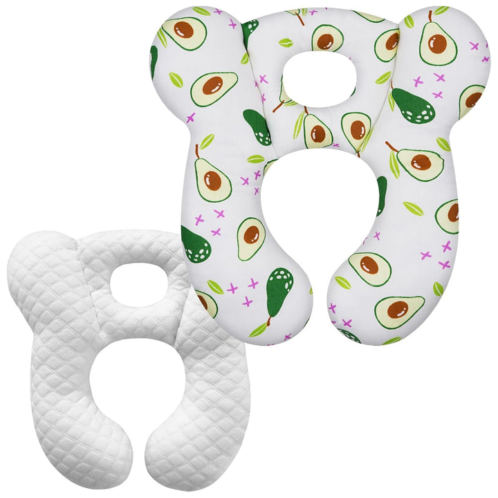 Baby Travel Pillow, Upgrade U-Shape Infant Pillow for Car Seat Pushchair and Stroller, Soft Comfortable Sleep Cushion for Kids Newborn and Toddler -Lion White