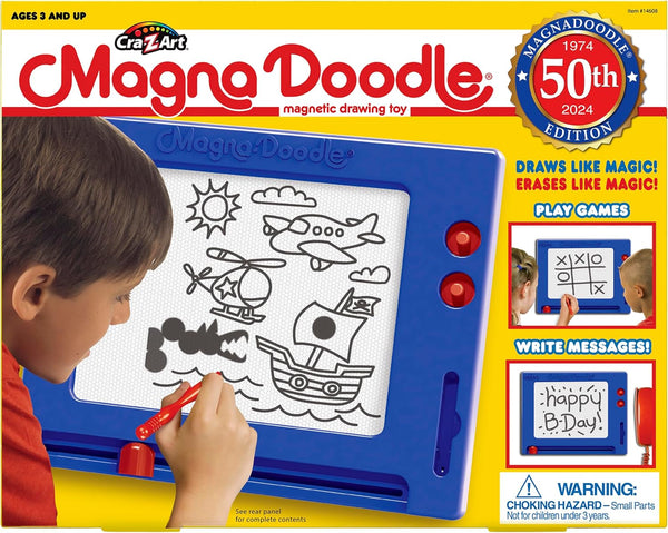 Retro Magna Doodle - 50 Years of Creative Fun – Classic Magnetic Drawing Board Toy, Ages 3+