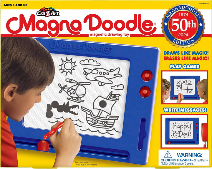 Retro Magna Doodle - 50 Years of Creative Fun – Classic Magnetic Drawing Board Toy, Ages 3+