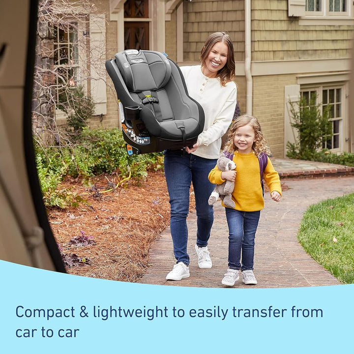 Contender Slim Convertible Car Seat, West Point, Space-Saving Design, Lightweight and Compact