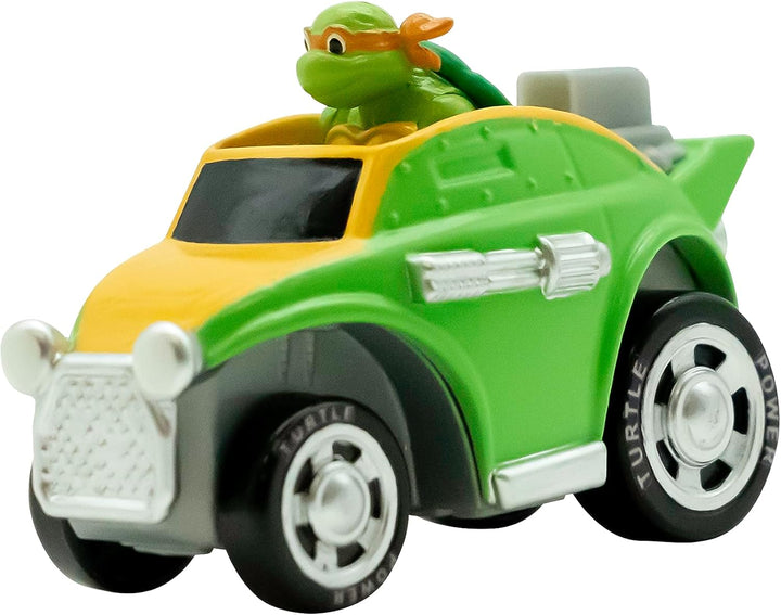 , 1:64Th Diecast Shell Riders Set, Classic Styling, Leo, Raph, Donatello, and Mikey, Ages 3+