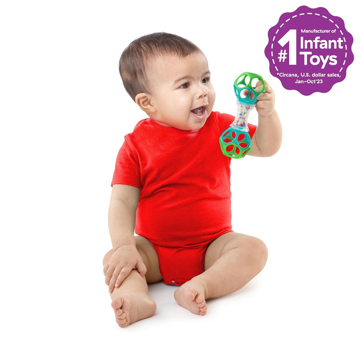 Oball Shaker Rattle Toy, Ages Newborn Plus