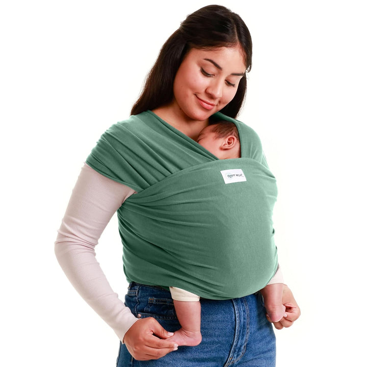 Stretchy Ergonomic Baby Carrier Sling for Newborns to Toddlers - Hands-Free Lightweight Baby Wrap 7-35 Lbs (Dark Grey)
