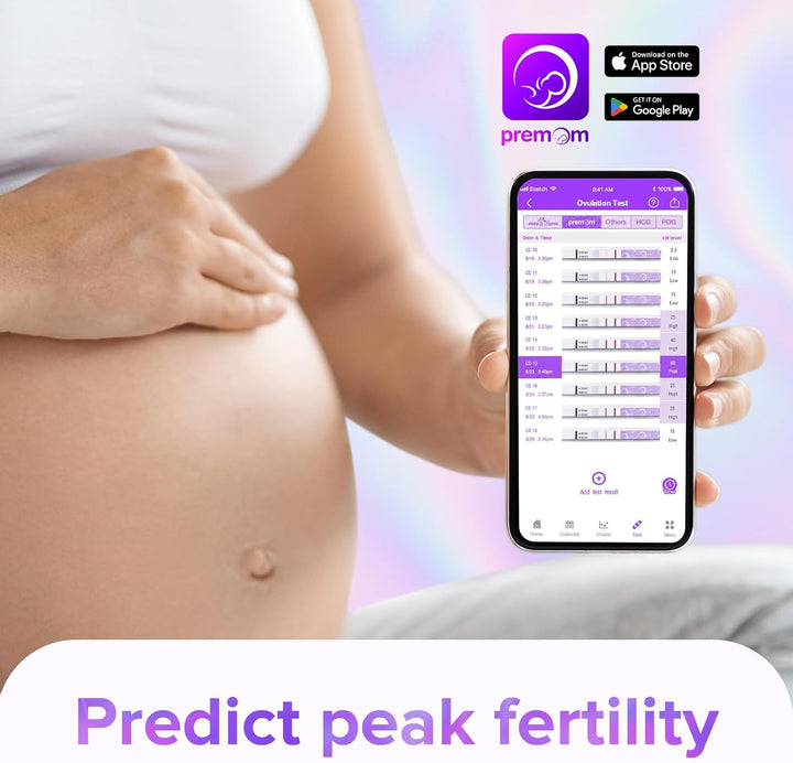 Quantitative Ovulation Test Strips, Ovulation Predictor Kit with Smart Digital Ovulation Reader APP, Numerical Ovulation Tests, 20 LH Test