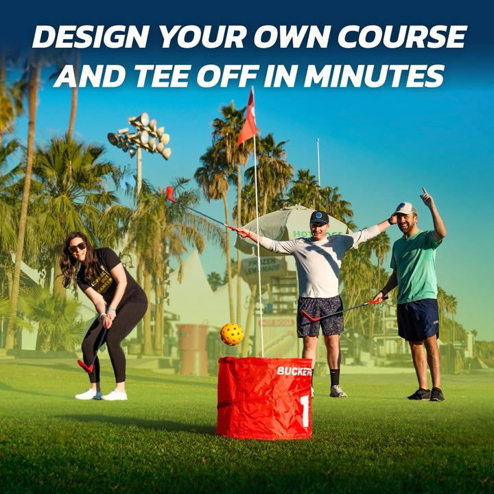 Game Pro the Original Ultimate Backyard Golf Game for Family, Adults and Kids - Portable 9 Hole Golf Course Play Outdoor, Lawn, Park, Beach, Yard