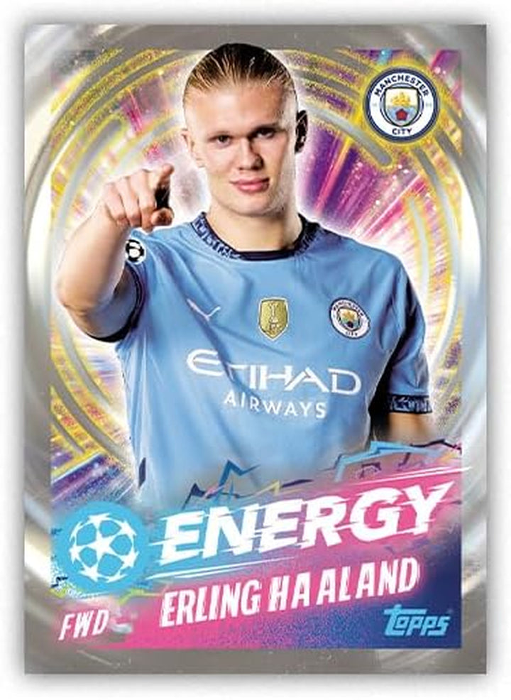 UEFA Champions League Stickers 24/25 - Starter Pack - Contains an 80 Page Sticker Album and 3 Packets (18 Stickers), One of Which Is a Lucky Packet with an Extra Special Shiny Sticker Inside!