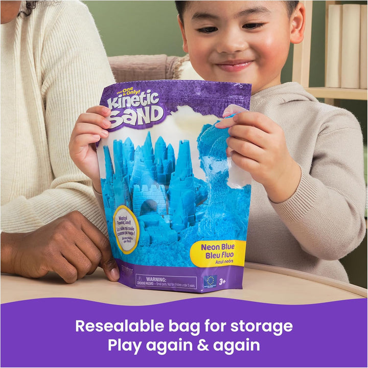 , 2.5Lbs Blue Play Sand, Moldable Sensory Toys for Kids, Resealable Bag (Packaging May Vary), for Ages 3 and Up