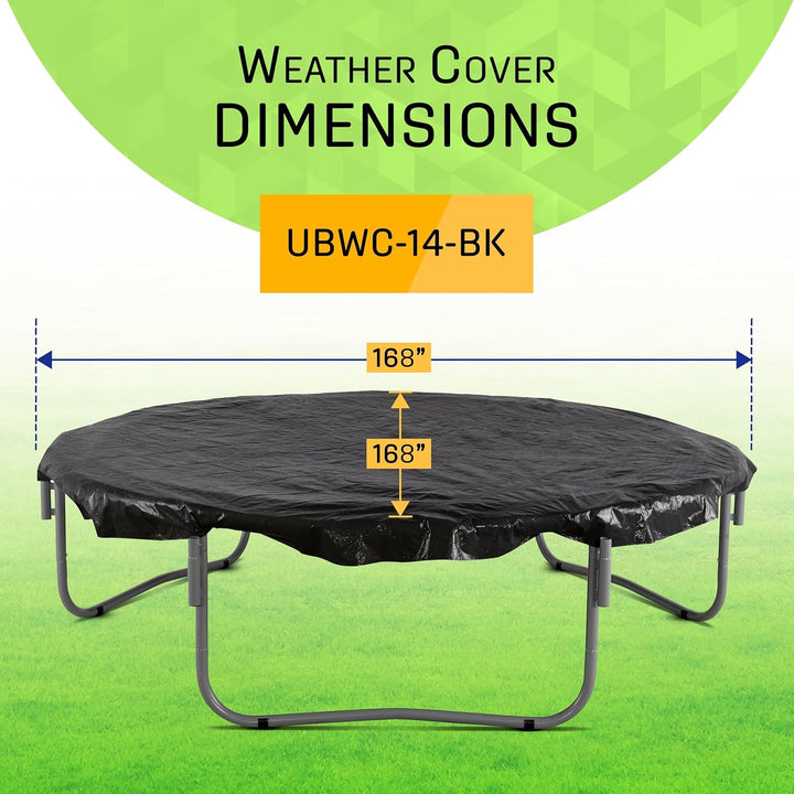 Machrus  Trampoline Weather Cover - 7.5FT 8FT 10FT 11FT 12FT 13FT 14FT 15FT 16FT 17FT 8X14FT 9X15FT 10X17FT -Weather-Resistant Trampoline Protective Cover