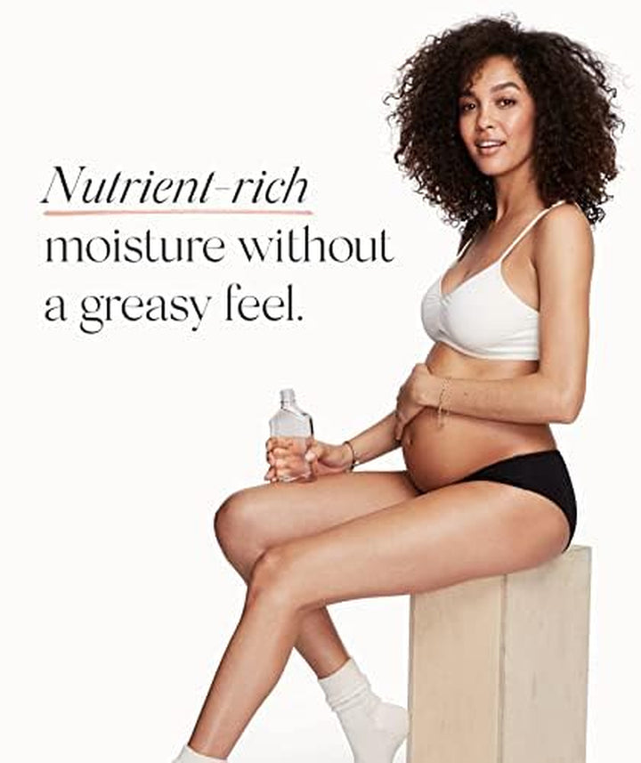 Belly Oil, Pregnancy & Postpartum Skincare for Stretch Marks, Quick-Drying for Full Body & Soothes Irritation, plus Vegan, Clean & Plant-Based, 6.7 Fl Oz