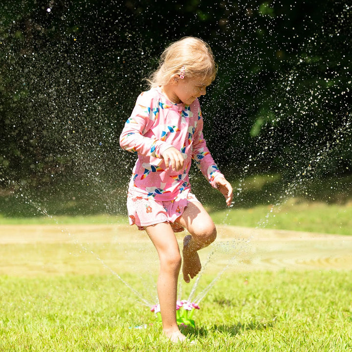 Sunny Patch Pretty Petals Flower Sprinkler Toy with Hose Attachment