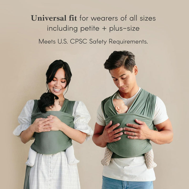 Wrap, Buttery-Soft Baby Carrier Newborn to Toddler 8-25 Lbs., Lightweight & Hands-Free Infant Sling Wrap, Breathable Summer Carrier, Baby Wearing & Postpartum Essential, New Mom Gift, Spelt