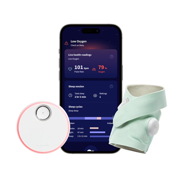 Dream Sock® - Fda-Cleared Smart Baby Monitor - Track Live Pulse (Heart) Rate, Oxygen in Infants - Receive Notifications