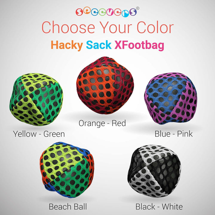 Hacky Sacks for Adults and Kids, Footbag Hacky Sack Balls, Kick Sack Bags Professional, Durable 5 Colors Available Hackey Sack Bags