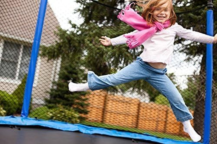 Blue 15 Ft 14 Ft 12Ft Trampoline Spring Cover, with Easy Install Split Design, Universal Trampoline Pad Replacement