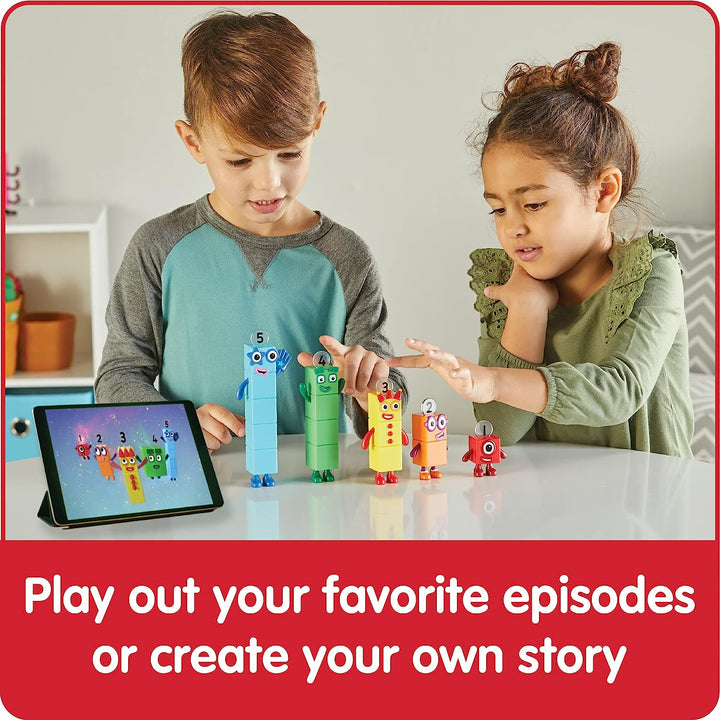 Numberblocks Friends One to Five, Action Figure Set, Toy Figures & Playsets, Small Figurines for Kids, Counting Blocks, Numbers for Toddlers, Math Toys, Kids Birthday Gifts