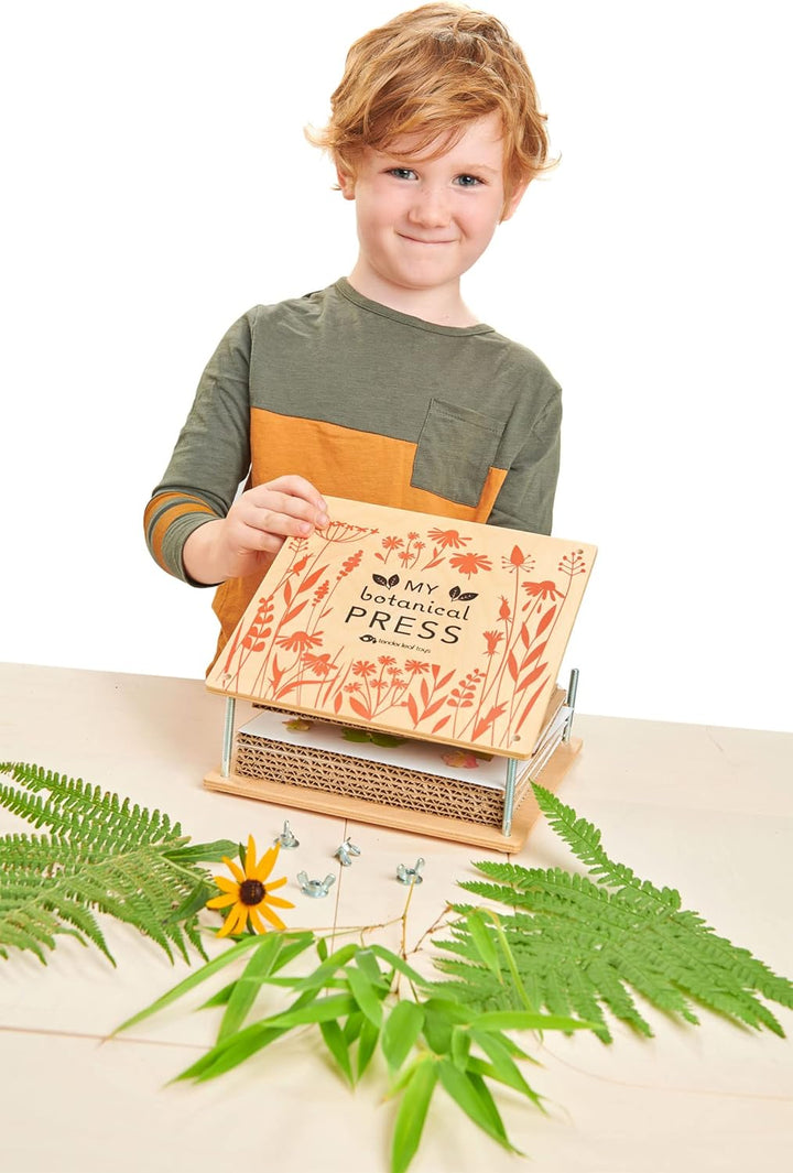 - My Botanical Press - 8.3 X 8.3 Inch 10 Layers Flower Press, DIY Dried and Preserved Flowers and Leaves, Plants Art & Crafts Kit - Age 3+