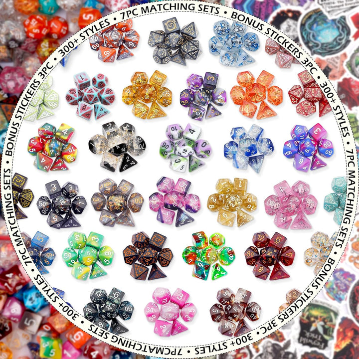 Mystery Dice Set DND Dice Wide Range of Patterns Polyhedral Gaming Dice for Tabletop & Role-Playing RPG DND Gift