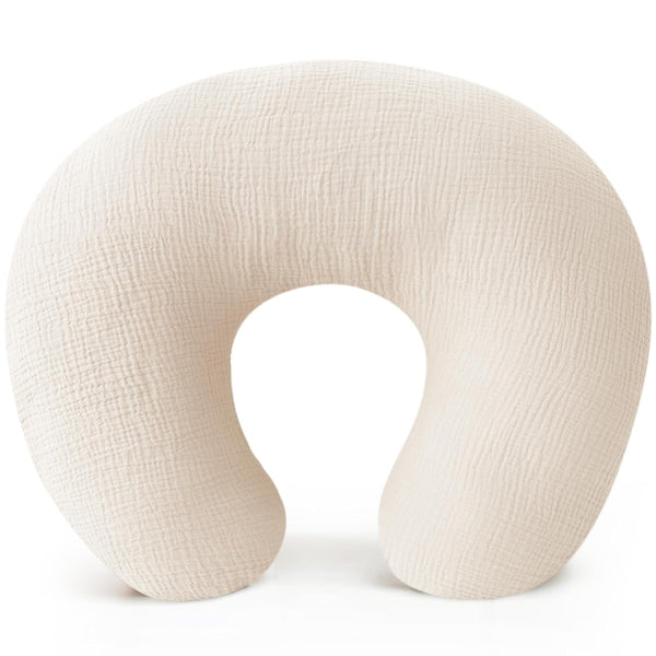Muslin Nursing Pillow Covers, 100% Cotton Soft & Adorable Covers for Breastfeeding Pillows, Slipcovers for Newborn Baby Boys & Girls